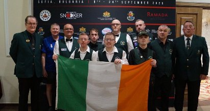 Irish players at the European Disability Championships
